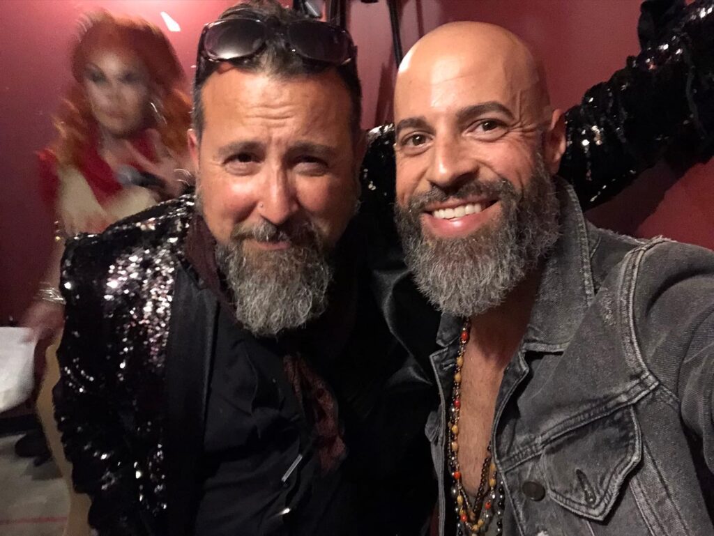 Gabriel and Chris Daughtry backstage